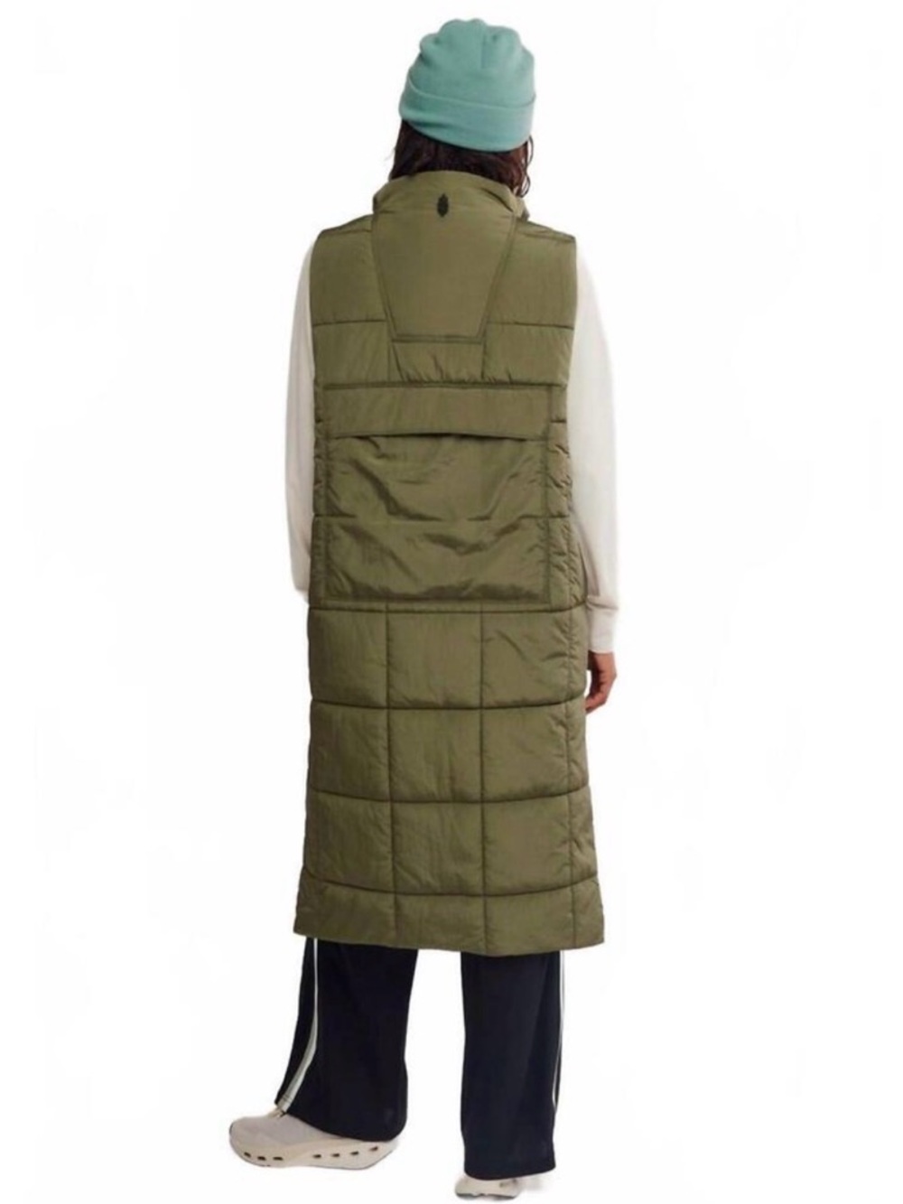 FREE PEOPLE On The Move Green Puffer Vest - Picture 16 of 16